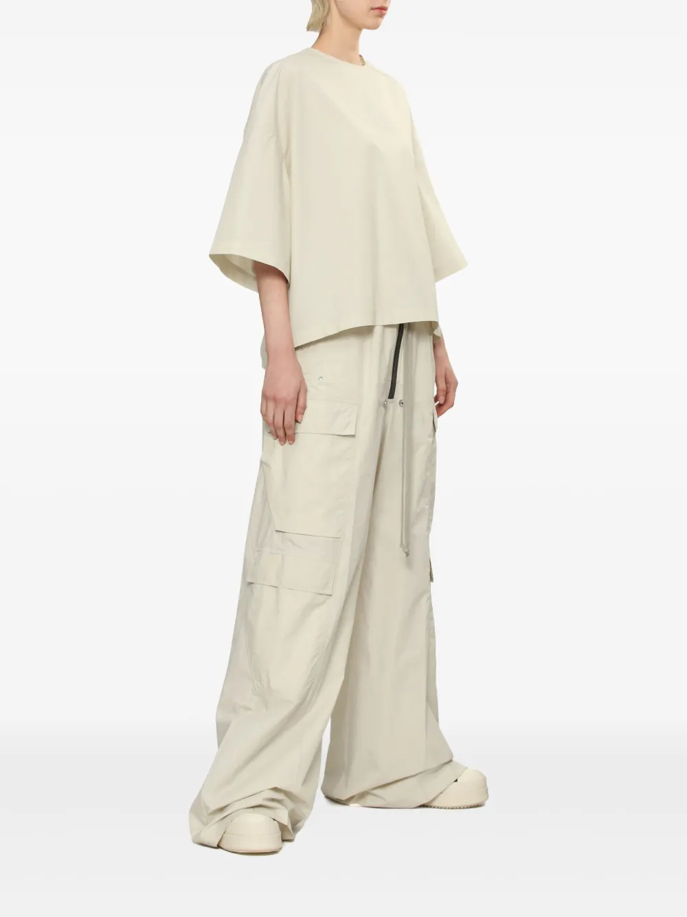 Rick Owens oversized sleeve t-shirt - Wit