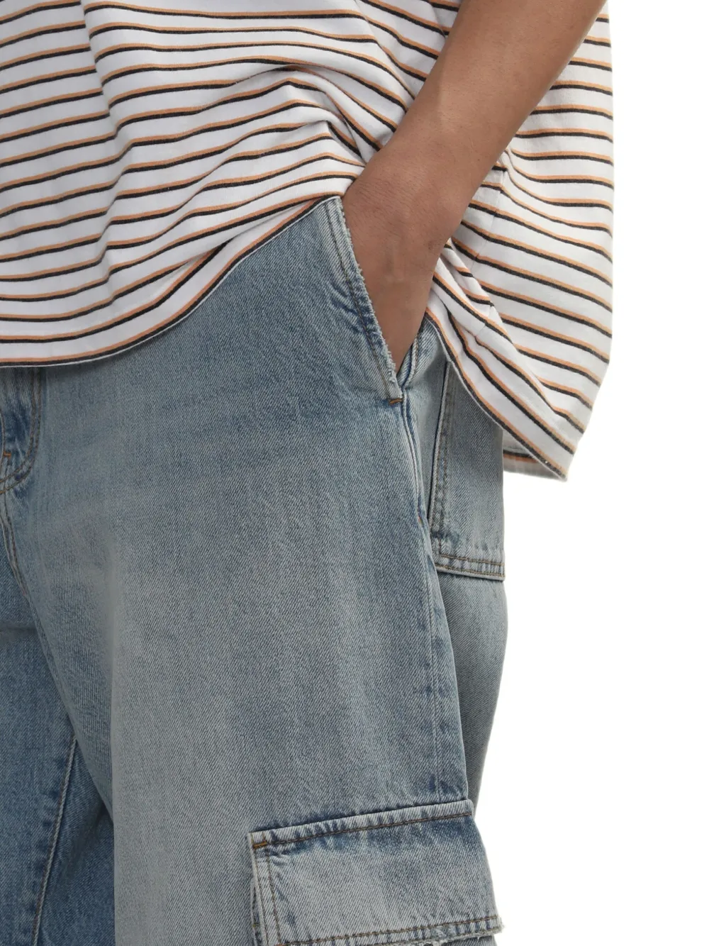 We11done Cargo jeans Blauw