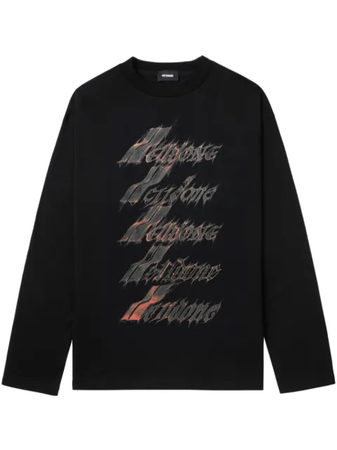 We11done text-print T-shirt 