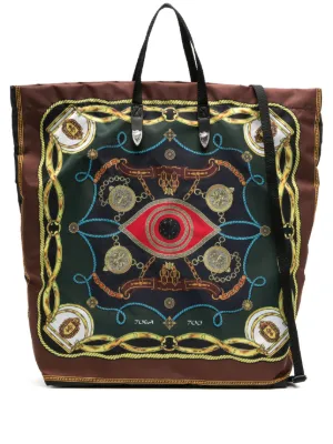 TOGA トーガ ファーバッグ レア！（TOGA トーガ ハンドバッグ - 青x黒  