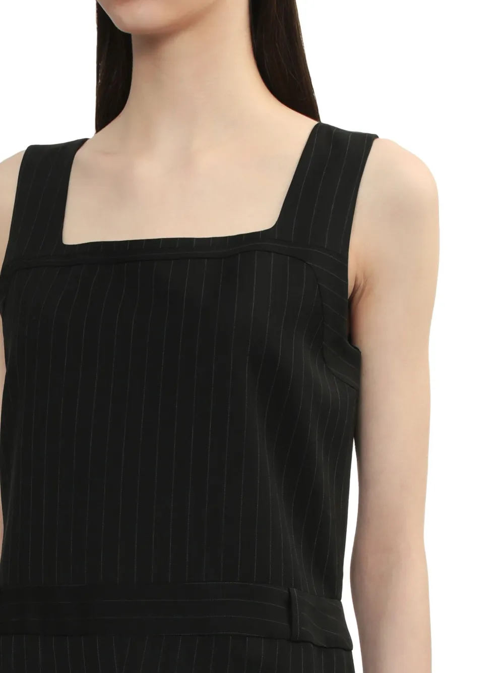 Low Classic Gestreepte jurk Zwart