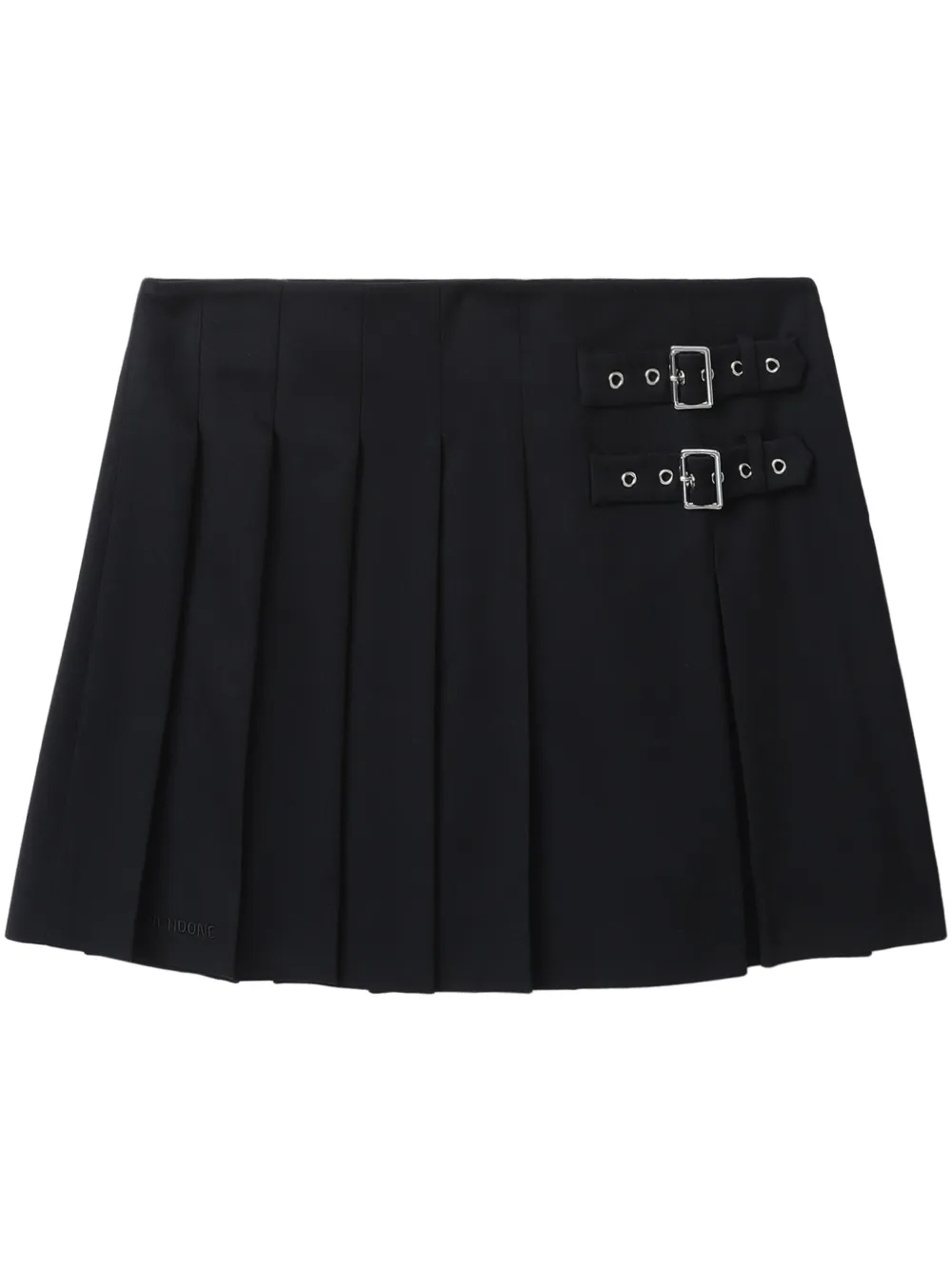 pleated midi skirt