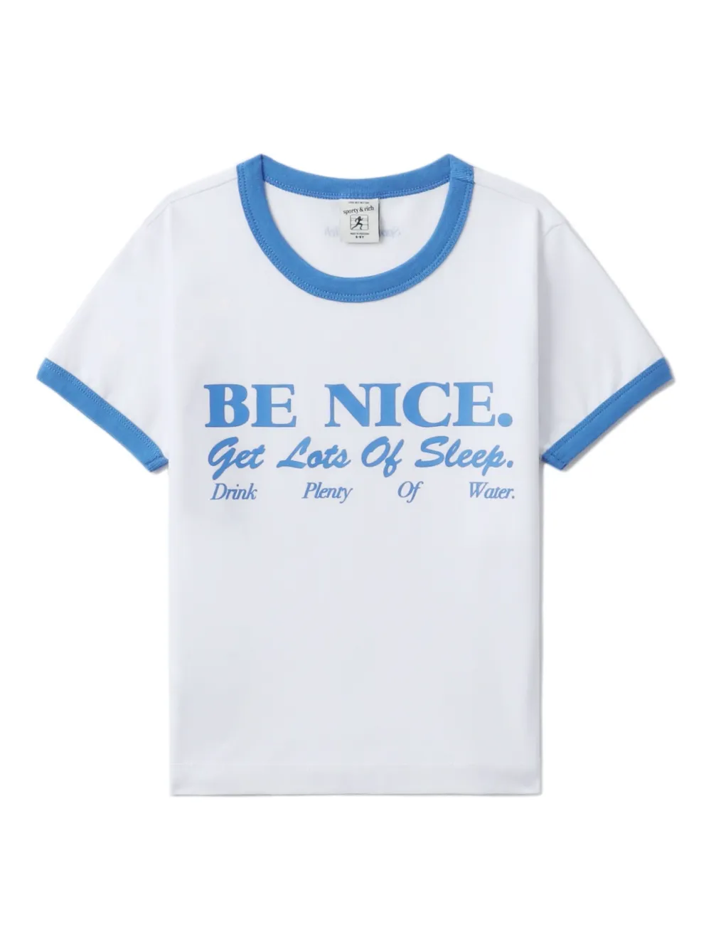 SPORTY & RICH KIDS Be Nice Tシャツ - ホワイト SPORTY & RICH KIDS Be Nice Tシャツ - ホワイト