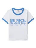 SPORTY & RICH KIDS Be Nice T-shirt - White