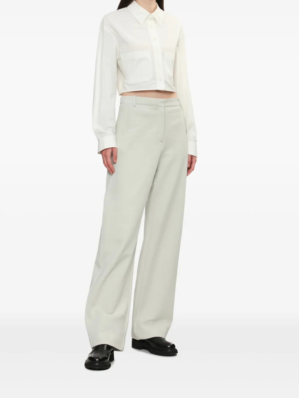 Low Classic high-waisted trousers - Grijs