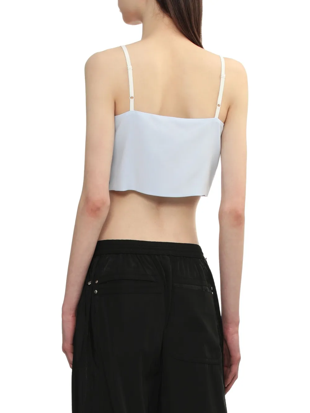 Low Classic Zijden top Blauw