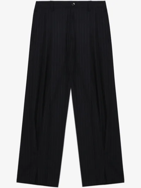 KHOKI pinstripe straight-leg trousers