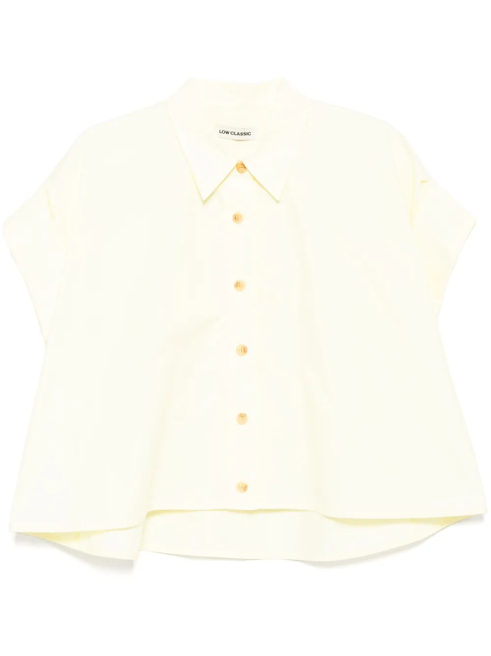Low Classic camisa con dobladillo curvo | amarillo | Image 1