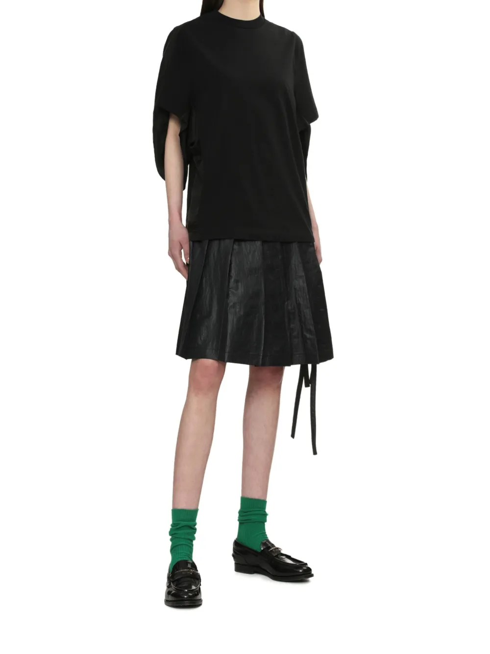 Toga Batwing-sleeve T-shirt In Black