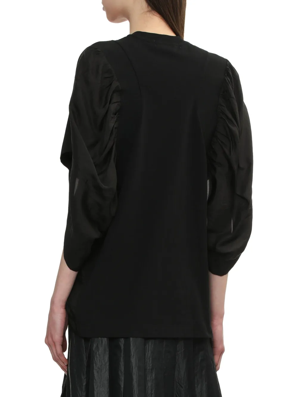 Toga Batwing-sleeve T-shirt In Black