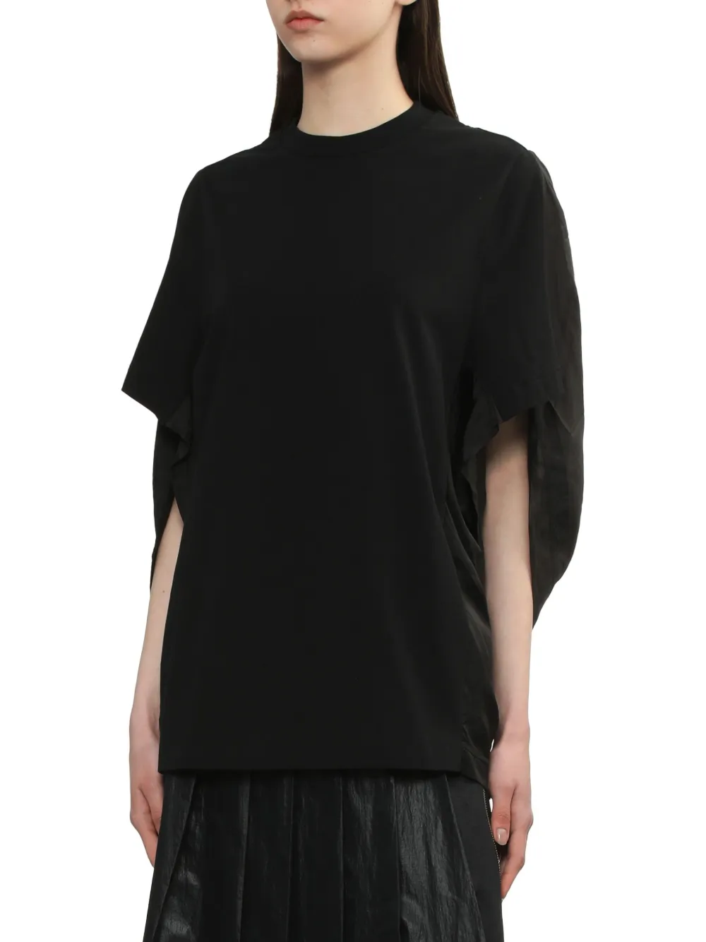 Toga Batwing-sleeve T-shirt In Black