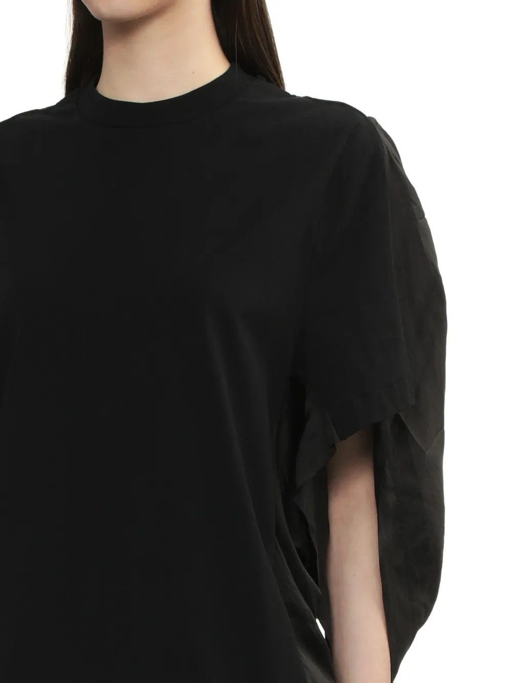 Toga Batwing-sleeve T-shirt In Black