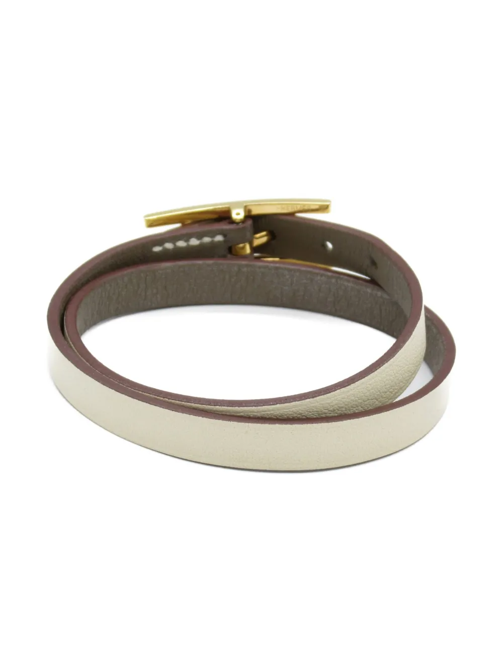 Hermès Pre-Owned 2010s Behapi Double Tour bracelet - Wit