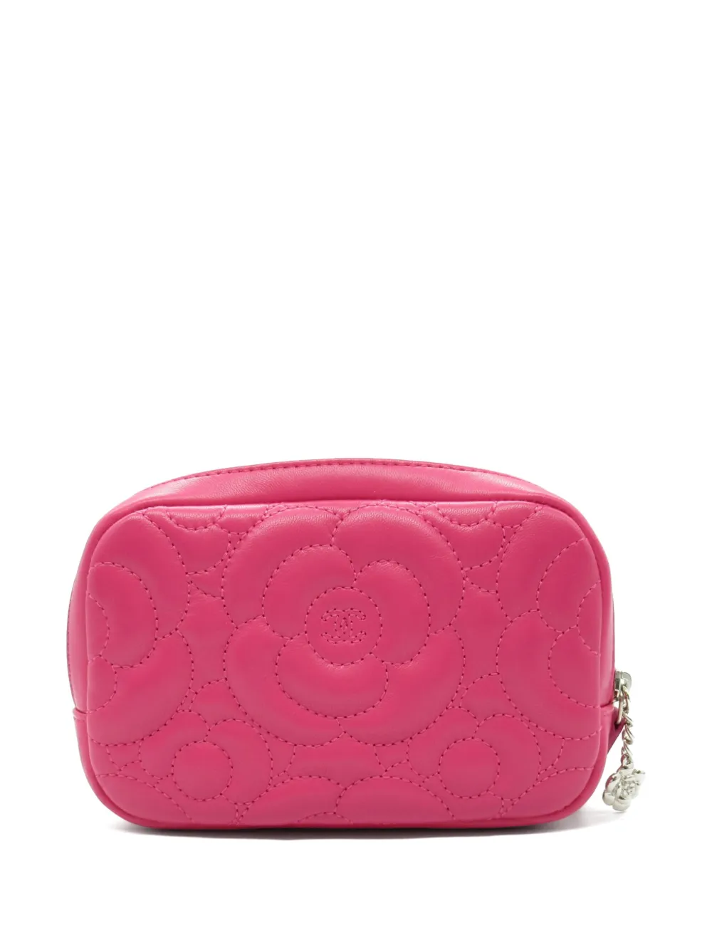 CHANEL Pre-Owned 2016-2017 Camellia pouch - Roze