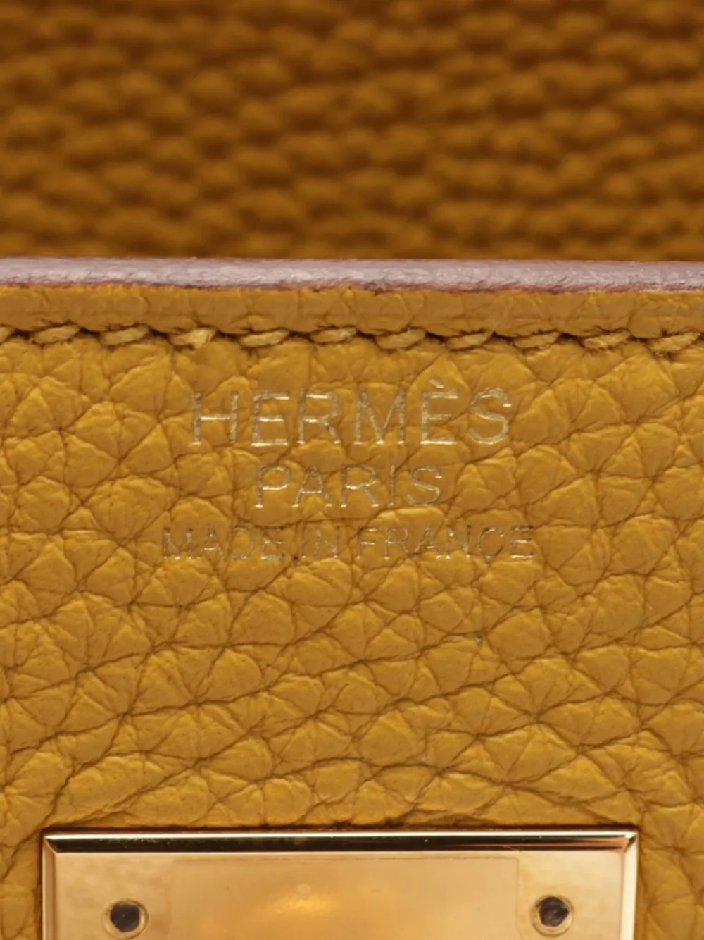 Pre-owned Hermes 2019 Birkin 30 Tote Bag In Yellow