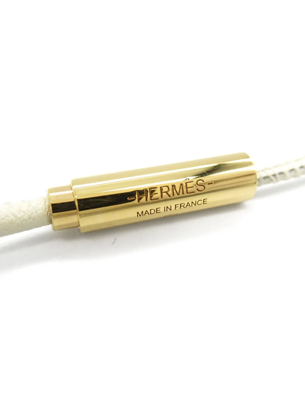 Pre-owned Hermes 2022 Chaine D'ancre Gm Necklace In White