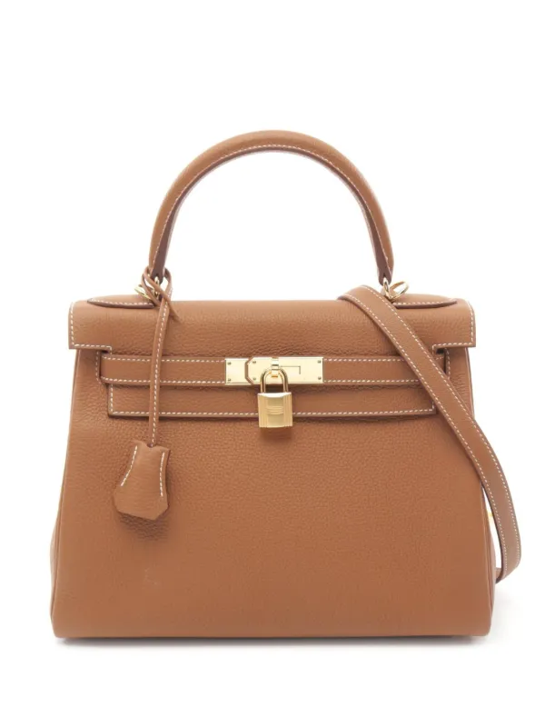 【2024最新】SNSで話題・人気の商品のおすすめアイテム ケリー 2023 Pre-Owned Hermès 28 ブラウン | ハンドバッグ バッグ