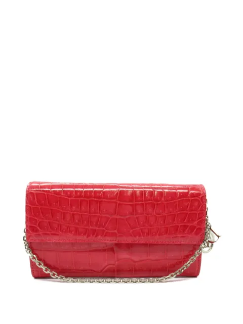 Christian Dior Pre-Owned 2010s crocodile-embossed wallet