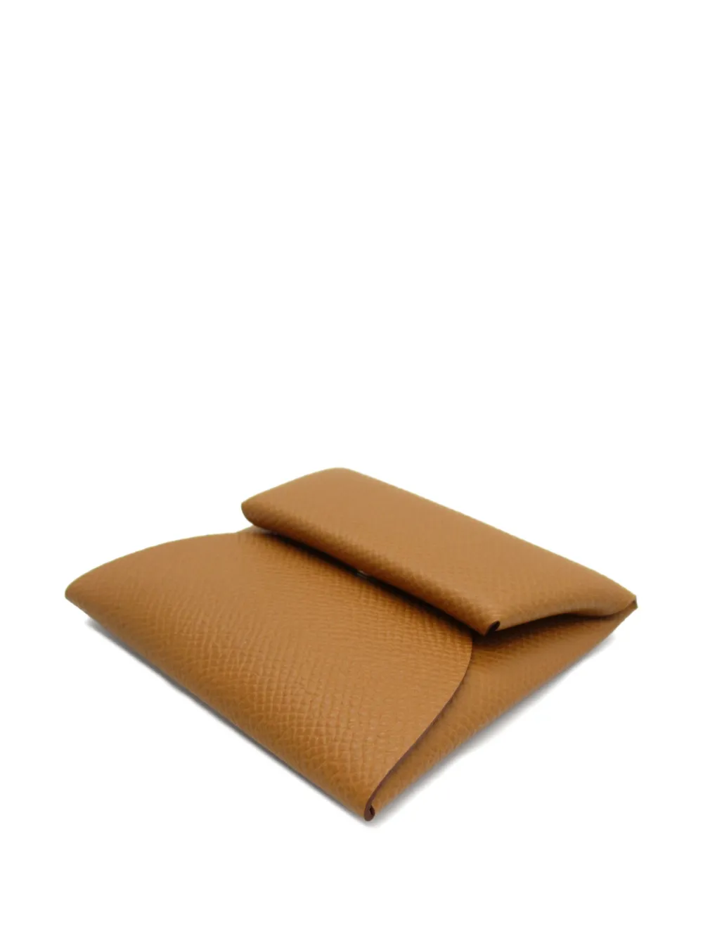 Pre-owned Hermes 2024 Bastia Coin Purse In Brown