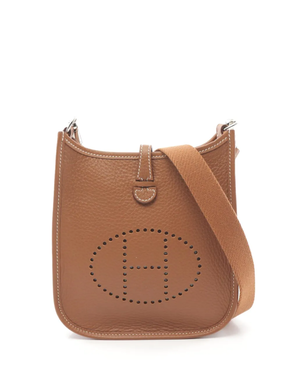 Pre-owned Hermes 2024 Evelyn Tpm Shoulder Bag In Brown