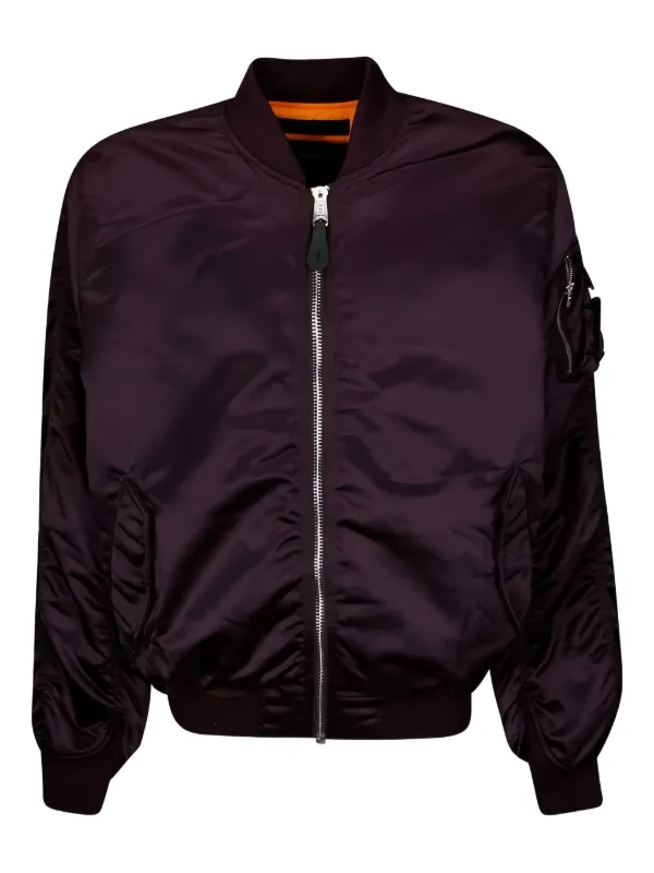 Alpha Industries zip-fastening Bomber Jacket Red FARFETCH PH