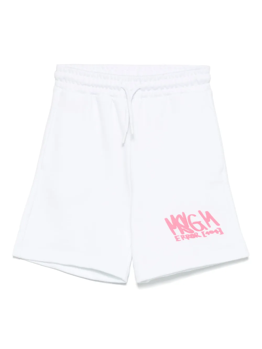 MSGM Kids Shorts met logoprint Wit