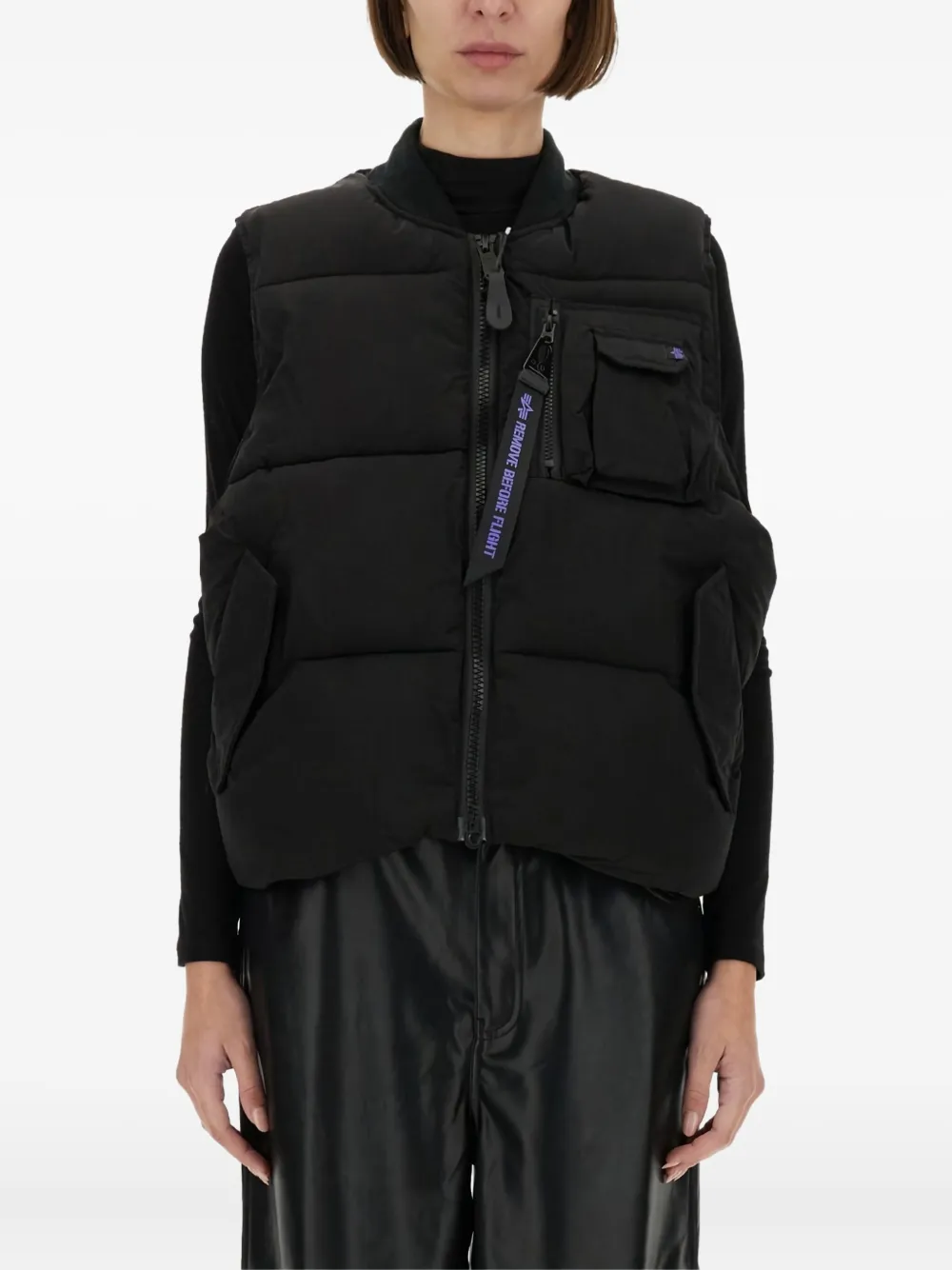 Alpha Industries Bodywarmer met zak Zwart