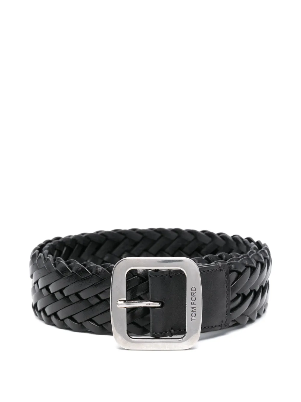 TOM FORD Gevlochten riem Zwart