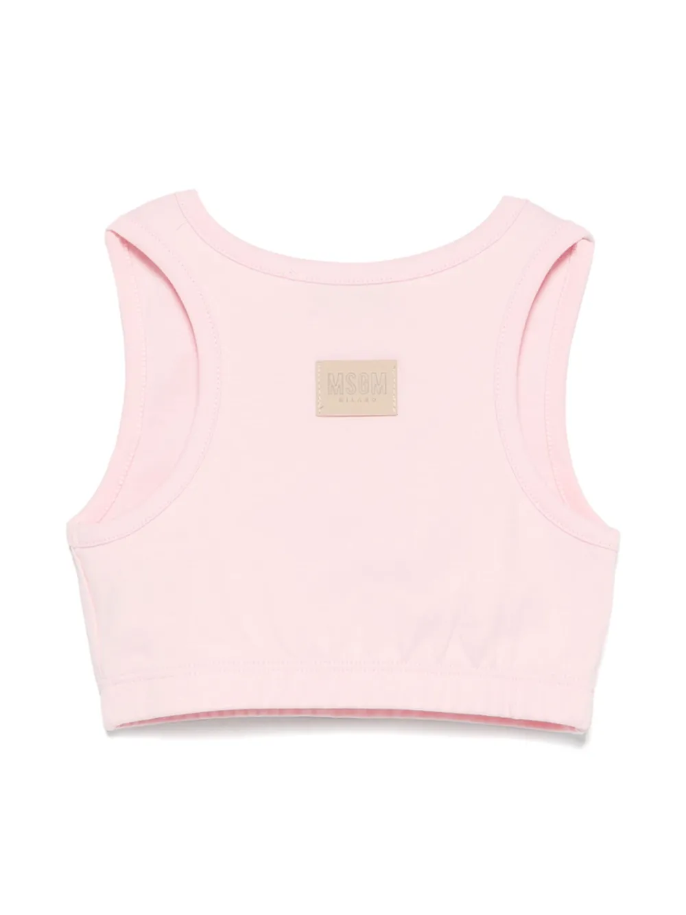 msgmkids MSGM Kids Top met logoprint - Roze