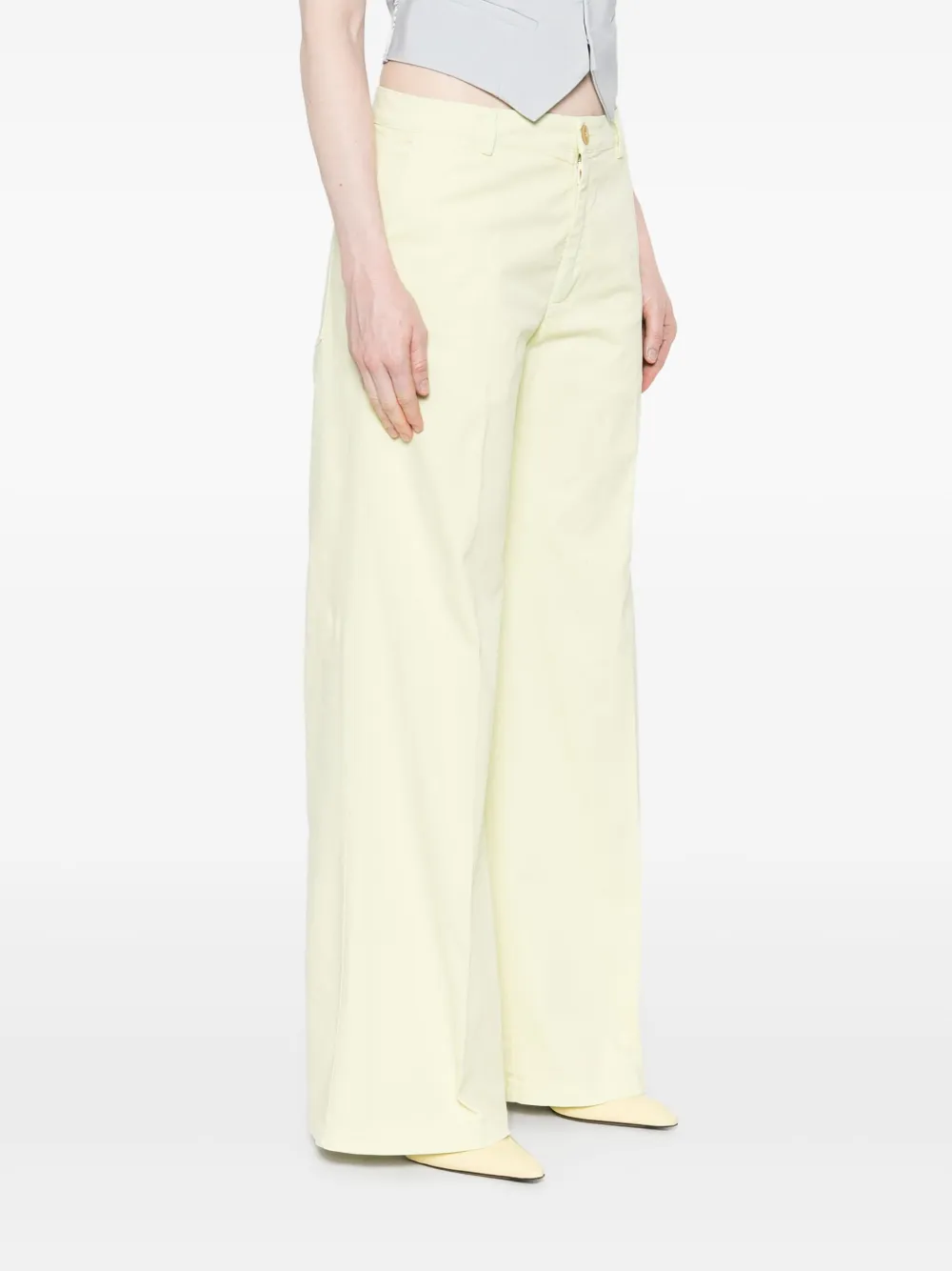 Forte Straight broek Geel