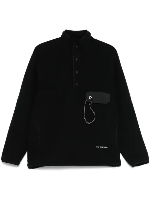 and Wander fleece sweatshirt
