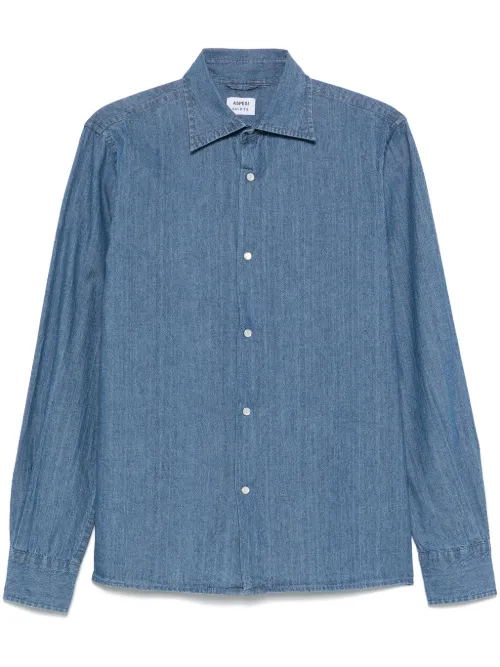 ASPESI chemise West en jean - Bleu - ASPESI - Modalova