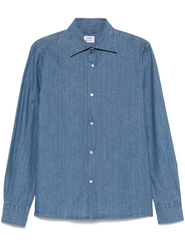 ASPESI West Denim Shirt in Blue