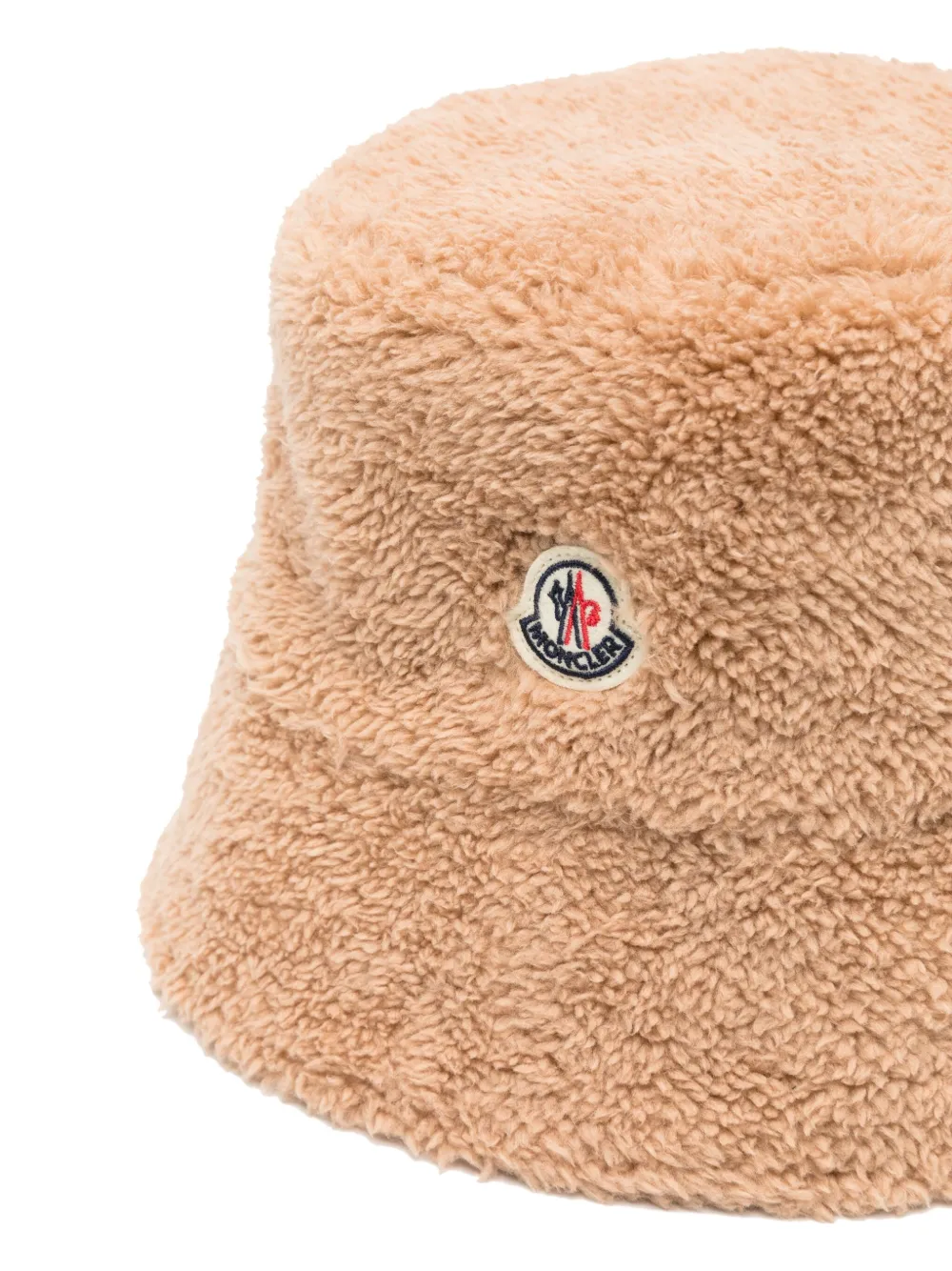 Moncler Vissershoed met logopatch - Beige