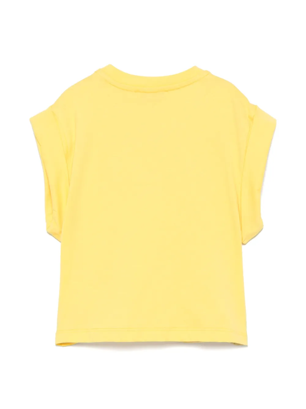 MSGM Kids T-shirt met logo - Geel