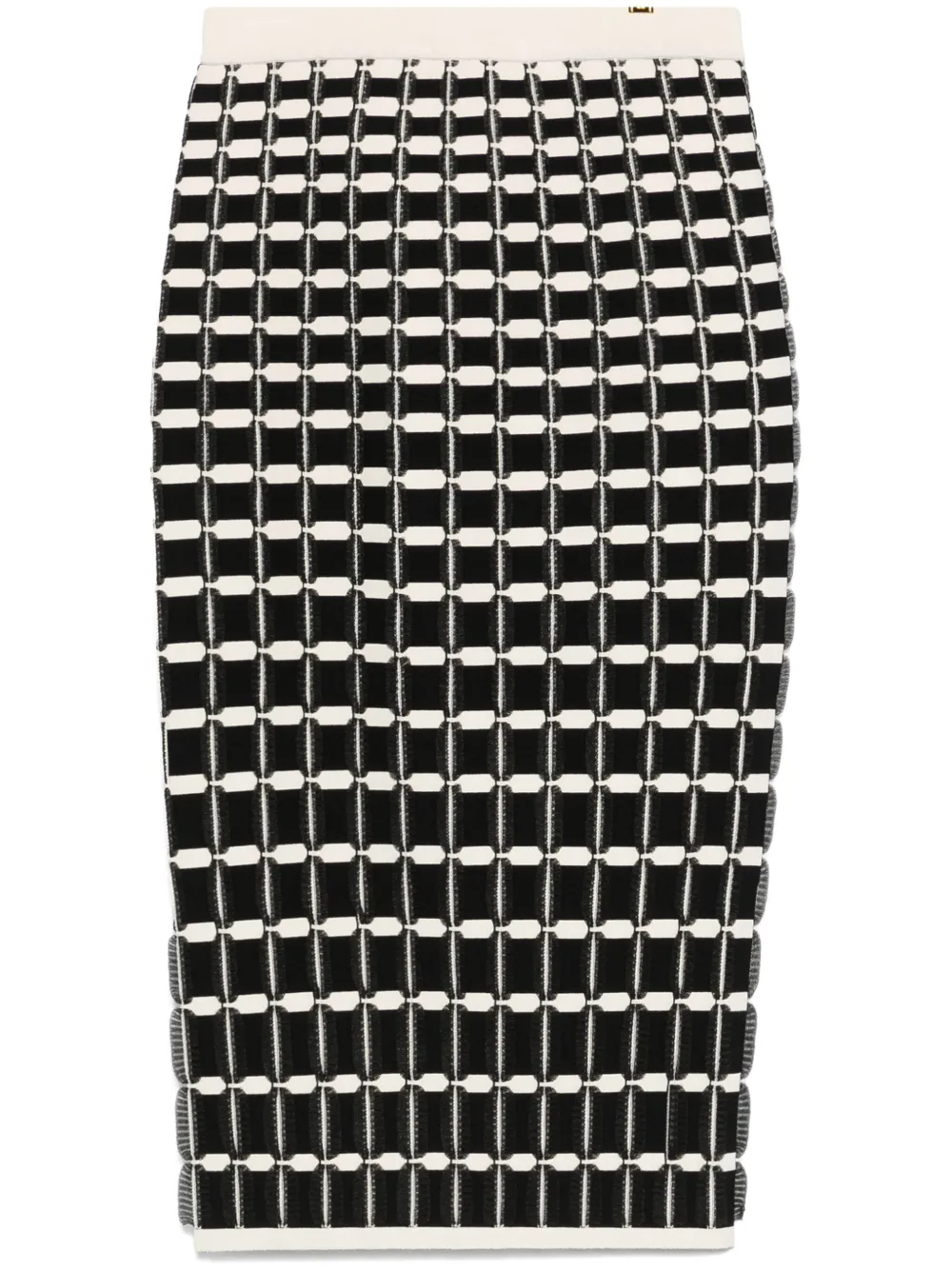 Elisabetta Franchi ラッフル スカート | ブラック | FARFETCH JP