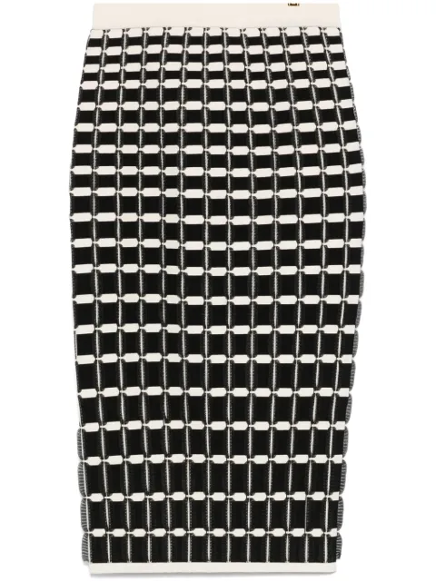 Elisabetta Franchi falda midi con volantes