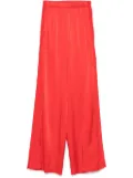 Forte Forte satin palazzo pants - Red