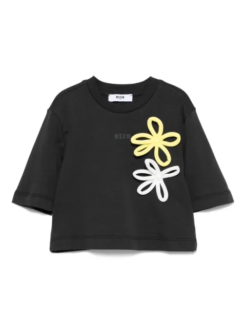 MSGM Kids cropped T-shirt