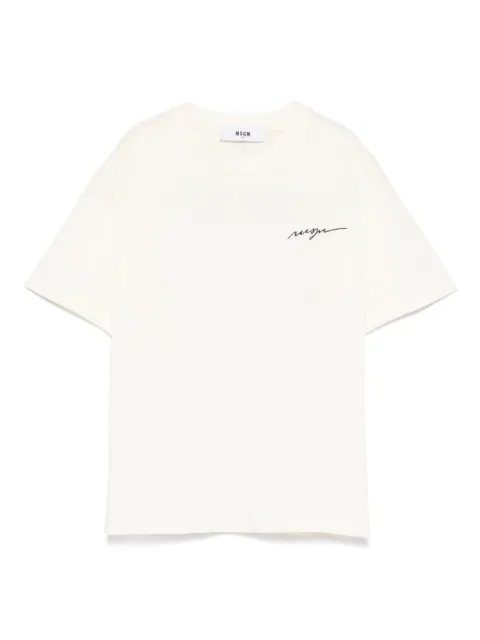 MSGM Kids playera con logo bordado