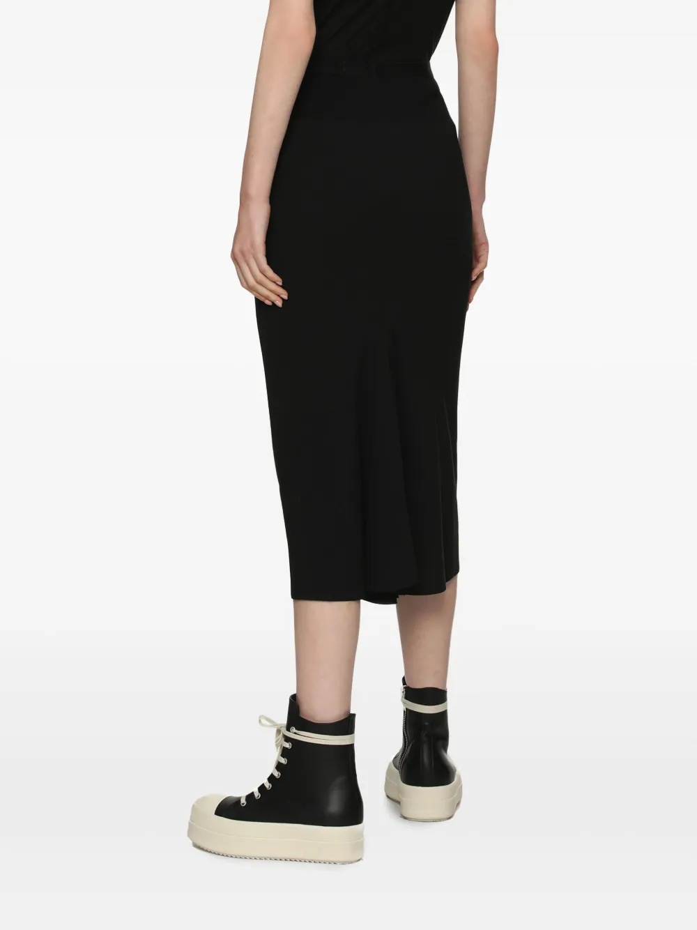 Rick Owens Flared spijkerrok Zwart