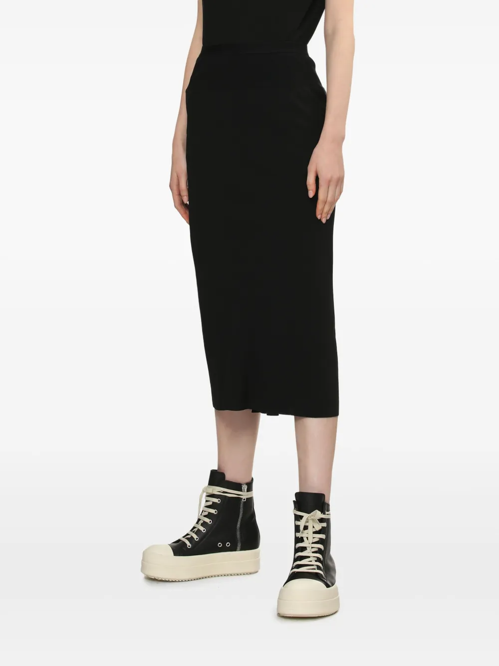 Rick Owens Flared spijkerrok Zwart