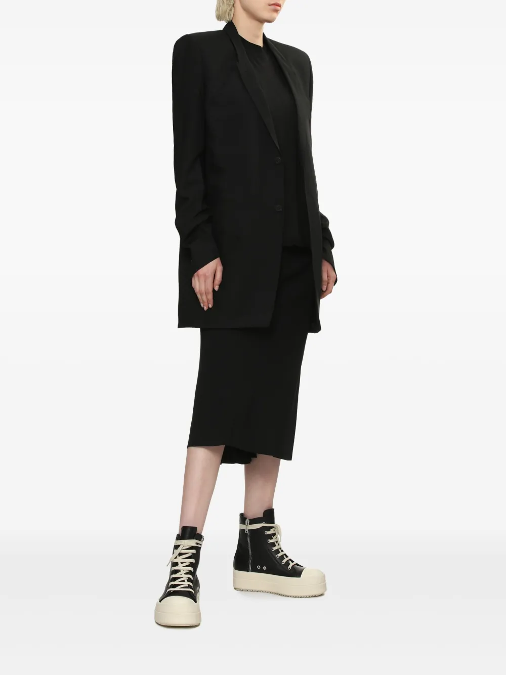 Rick Owens Flared spijkerrok - Zwart