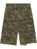 We11done camouflage-print cargo shorts - Green