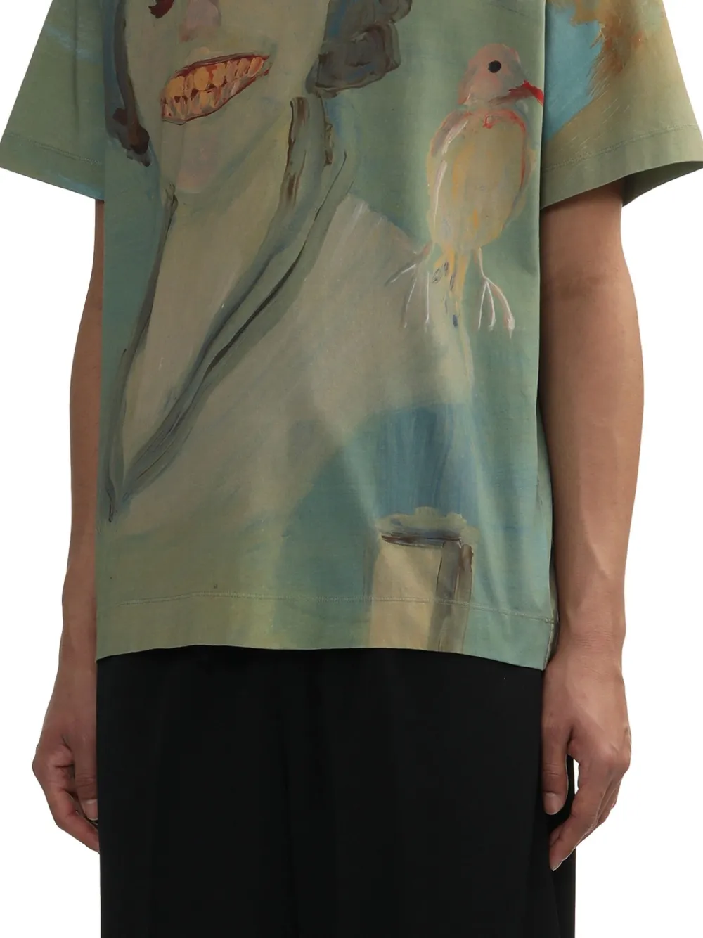 Simone Rocha T-shirt met grafische print Blauw