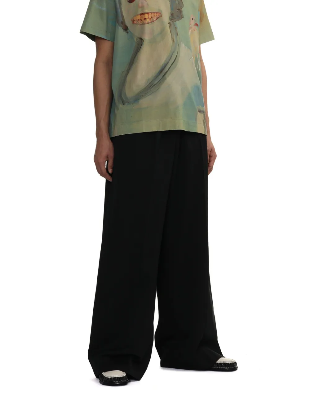 Simone Rocha T-shirt met grafische print Blauw