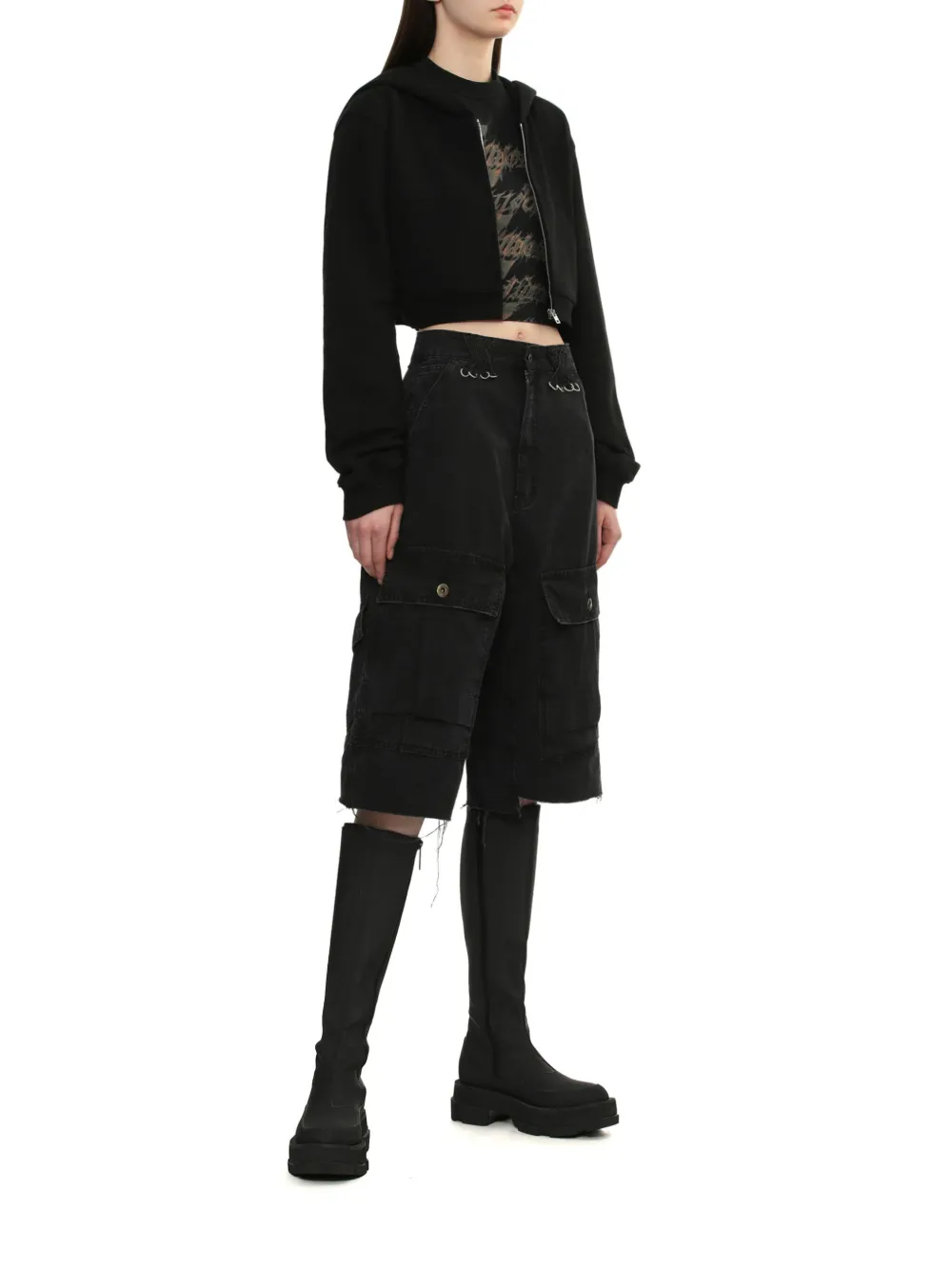 We11done Cargo shorts Zwart