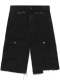 We11done cotton cargo shorts - Black