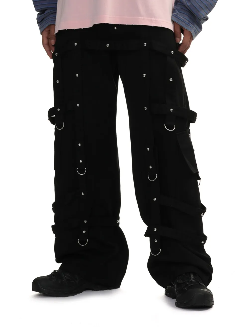 We11done Broek met banddetail Zwart