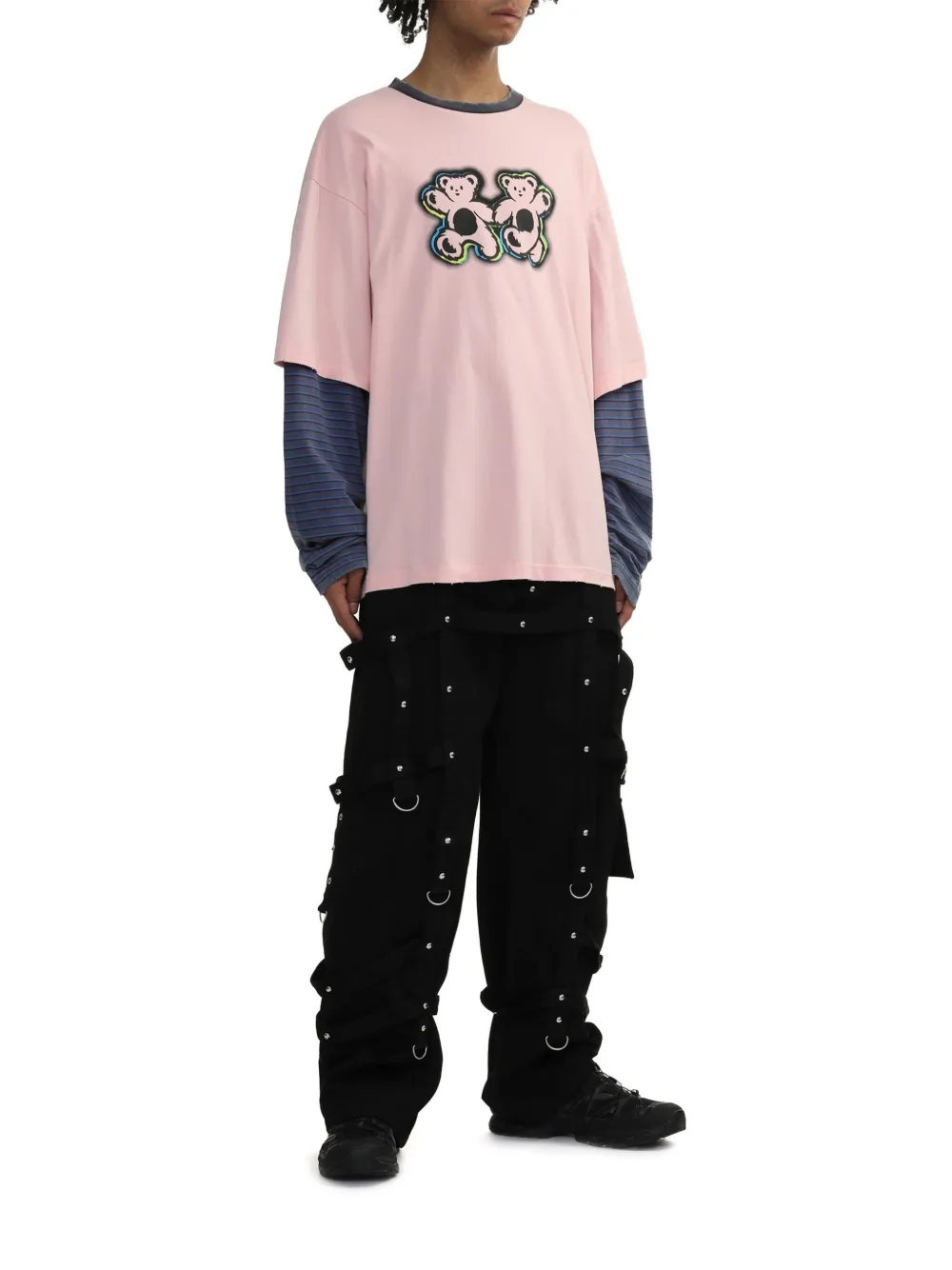 We11done Broek met banddetail Zwart